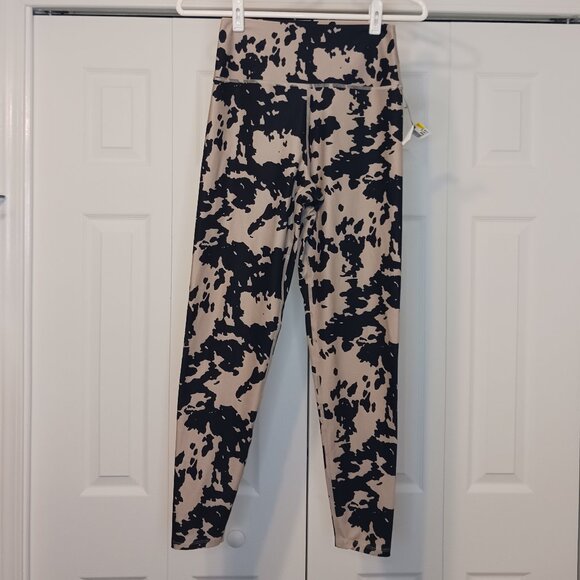 3/$18 - Sage Black/Tan Leggings Size Small - Picture 1 of 5